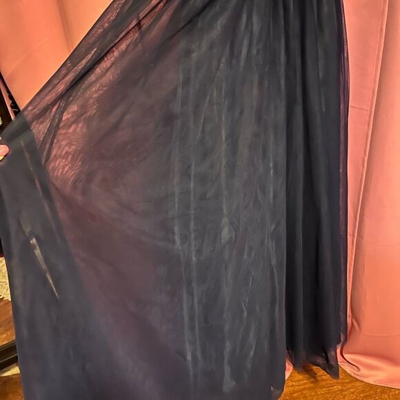 Teeze Me Nights Formal Blue Dress Maxi Prom Like New Size 15 - Picture 14 of 16